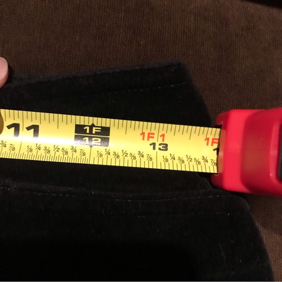 Loft Black Velvet Wide Leg Casual Pants Size 2P - Picture 6 of 7